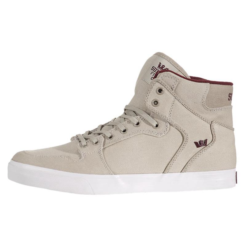 Buty Supra VAIDER - Sneakersy Wysokie Męskie - Khaki (IULO-80759)